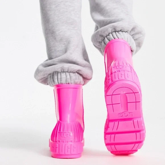 UGG Women’s Pink/Purple Drizlita Waterproof Rain Boots - Size 7! - Picture 2 of 11